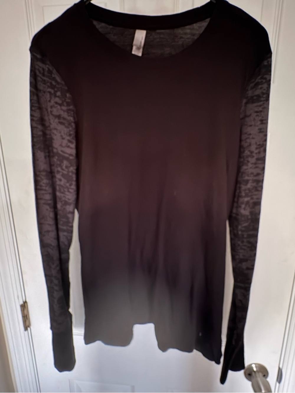 Next Level Apparel Black Long-Sleeve Crew Neck Shirt